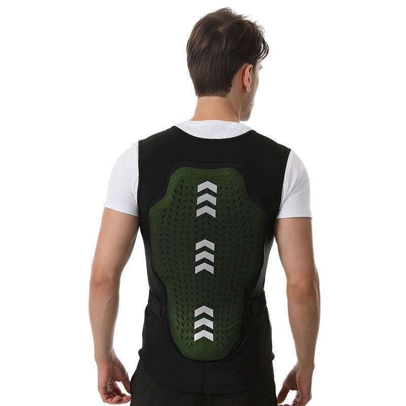 Ski back protector P-6 worn by model